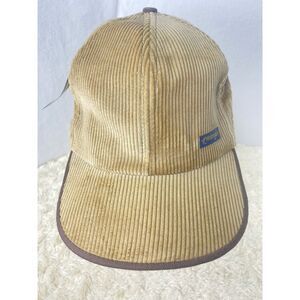 Wrangler VTG Snapback Hat Beige Corduroy NWT Old Stock 6‎ Panels